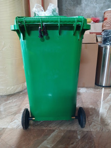 Thùng rác nhựa HDPE 240 lít đủ 8 màu: Xanh lá, vàng, cam, trắng, xám, xanh dương, đỏ, đen thumb