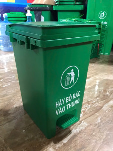 Thùng rác nhựa 20 lít đạp chân. thumb