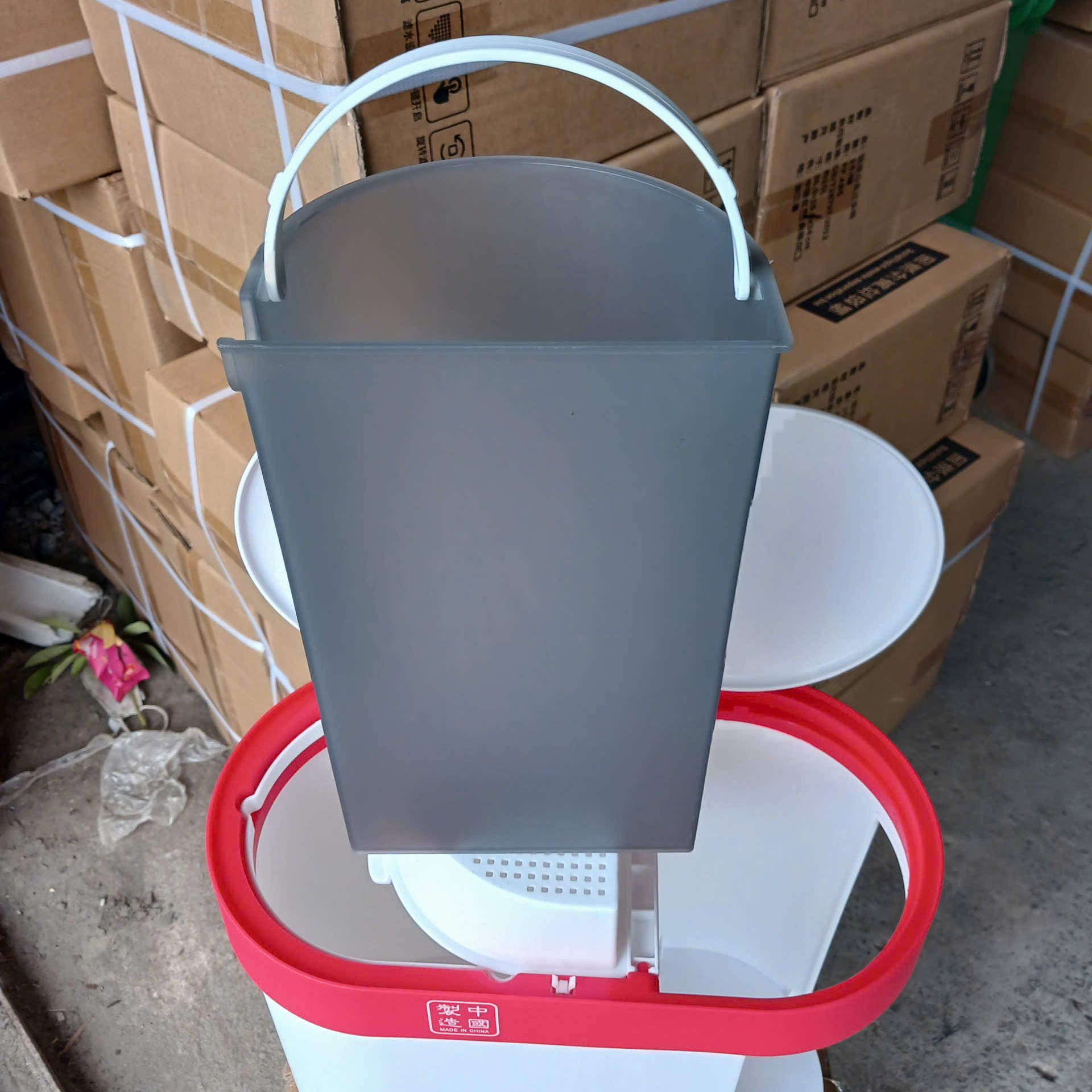 Thùng rác 2 ngăn tách khô – ướt (Có bộ lọc trà)